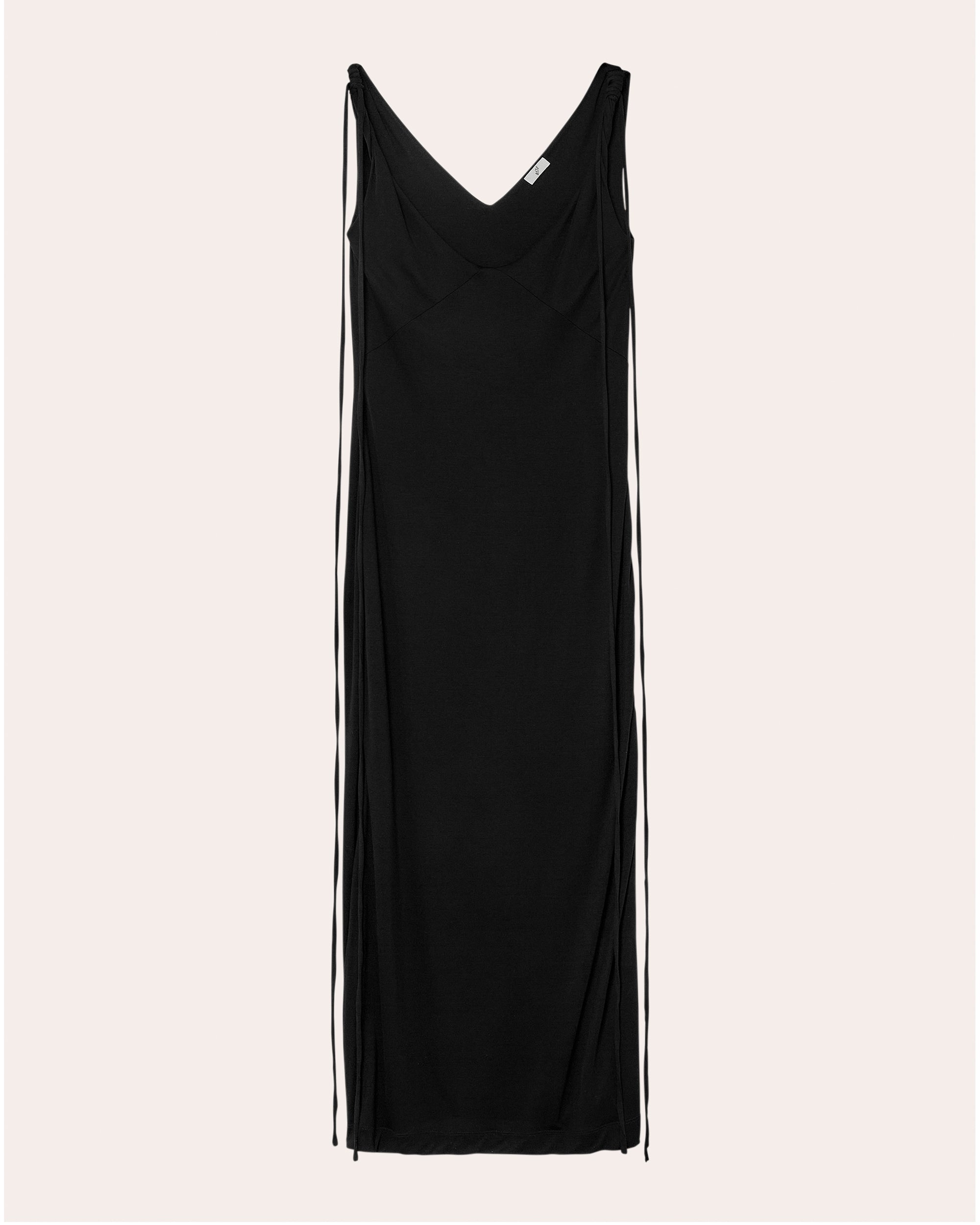 Bite Studios Twisted Jersey Dress In Black