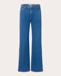Women Brown Straight leg Jeans In Denim Cotton/denim/elastane