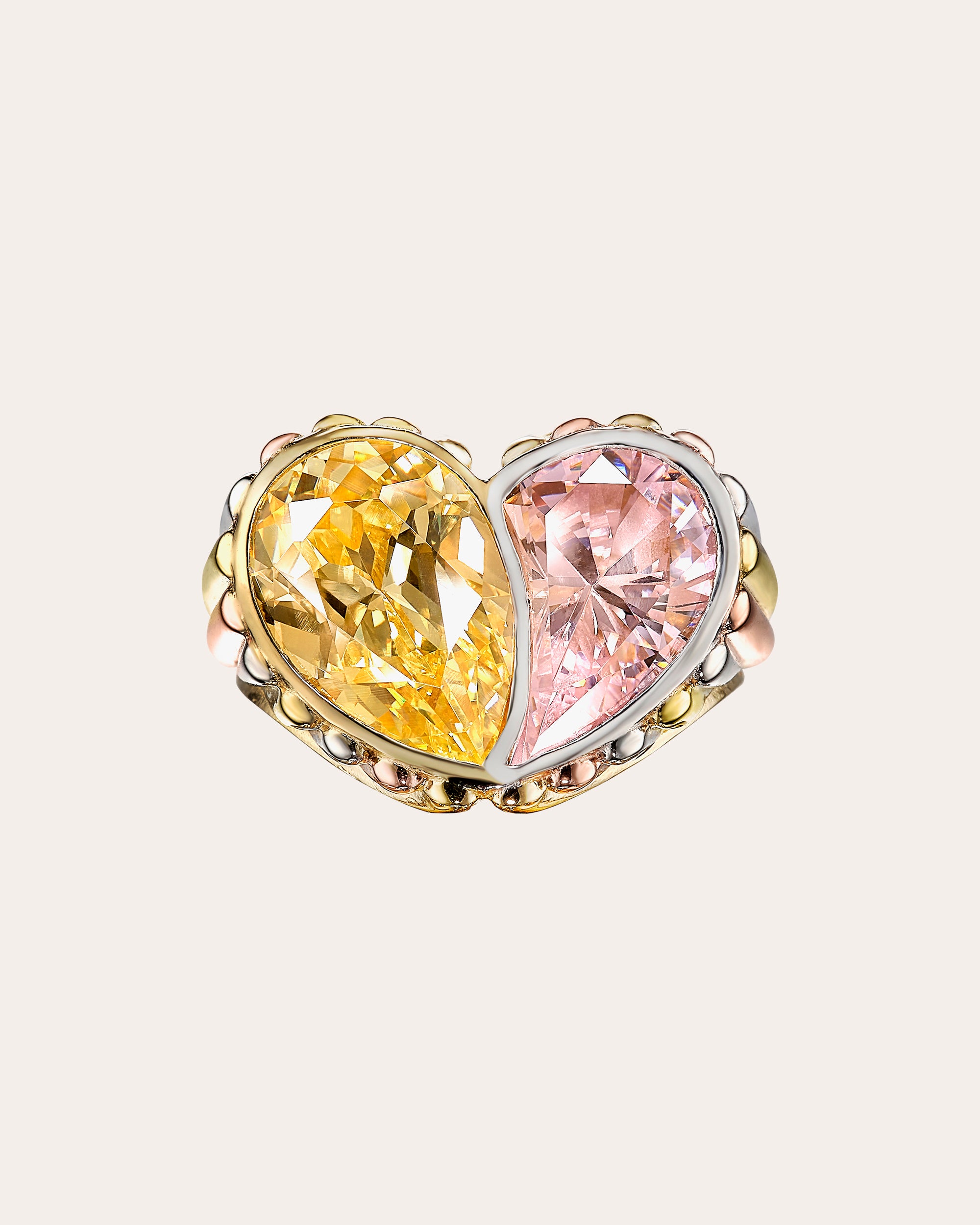Anabela Chan Candy Heart Diamond Ring In Multi
