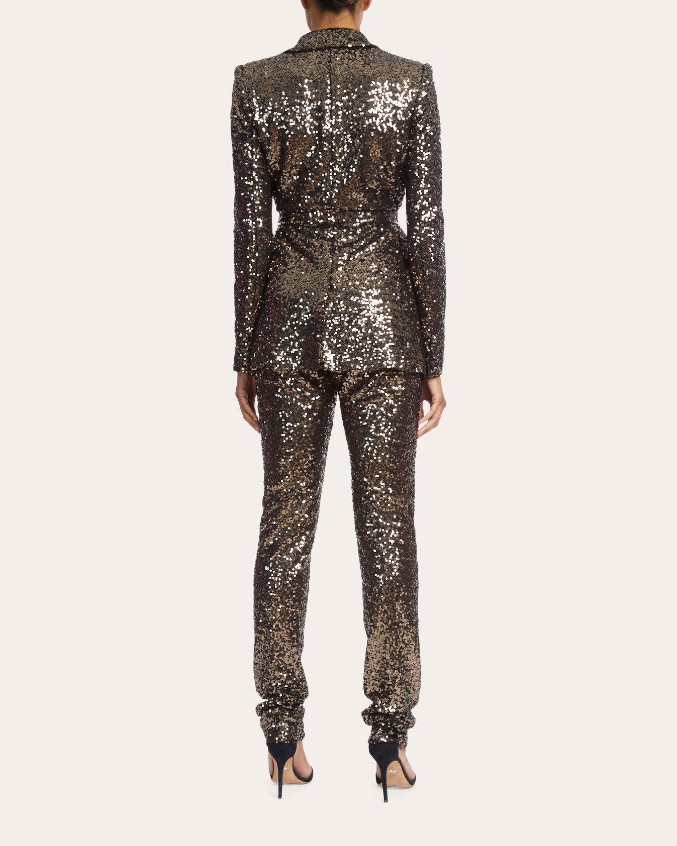 Shop Badgley Mischka Belted Sequin Jacket