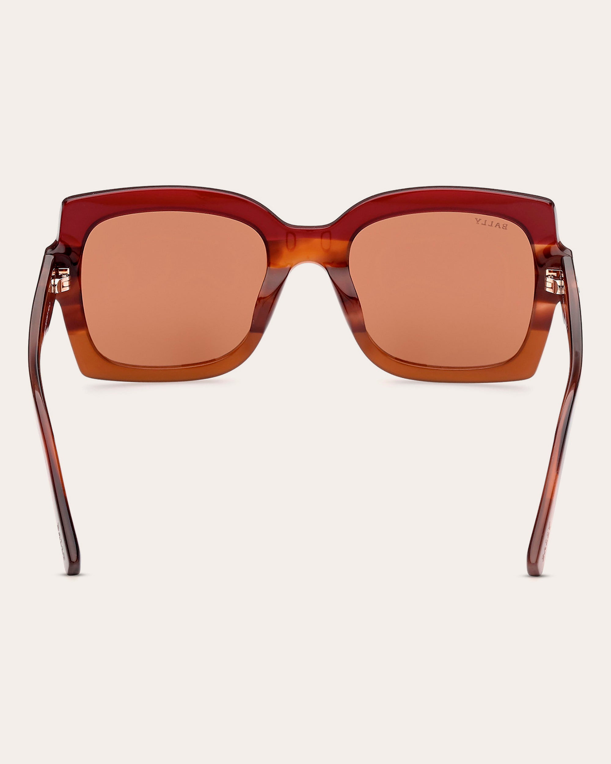 Bally Bordeaux Geometric Sunglasses | Olivela
