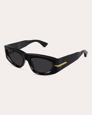 Bottega Veneta '00s Black Wraparound Sunglasses