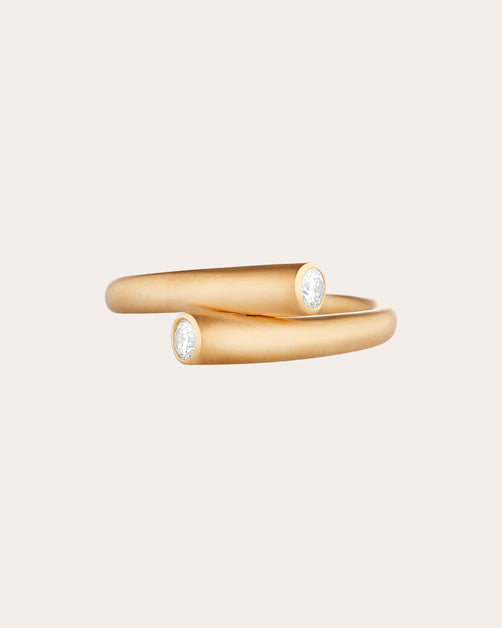 Carelle Whirl Single Diamond Ring | Olivela
