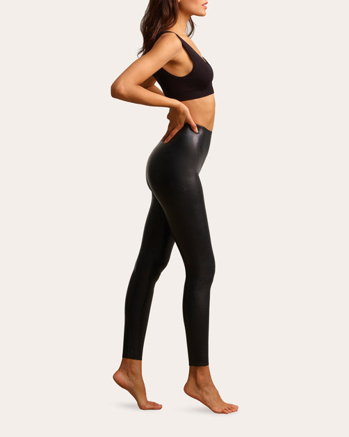 Commando Perfect Control Faux Leather Legging In Black. - Size L (Also In  M, S, XL, XS) for Women