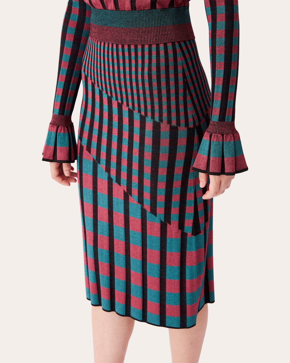Diane von Furstenberg Rosa Knit Midi Skirt | Olivela