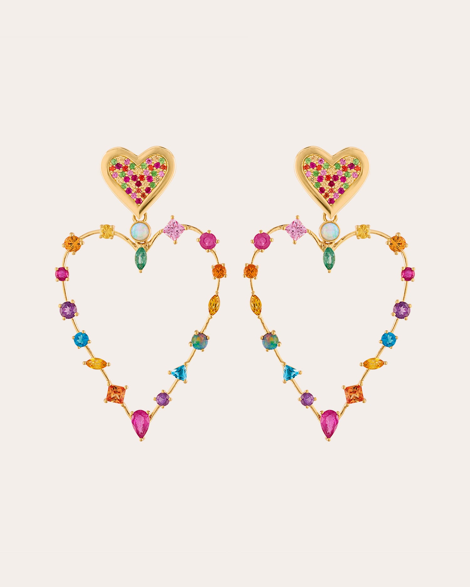 Eden Presley Heart Transformer Earrings | Olivela