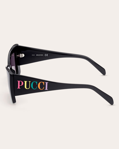 Emilio Pucci 51mm Geometric Square Sunglasses in Blue