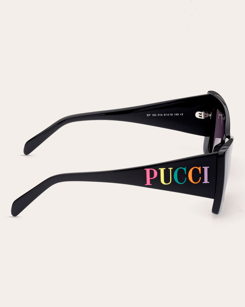 Emilio Pucci Black Butterfly Sunglasses