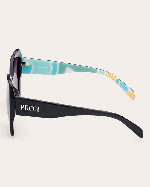 Emilio Pucci Black Butterfly Sunglasses