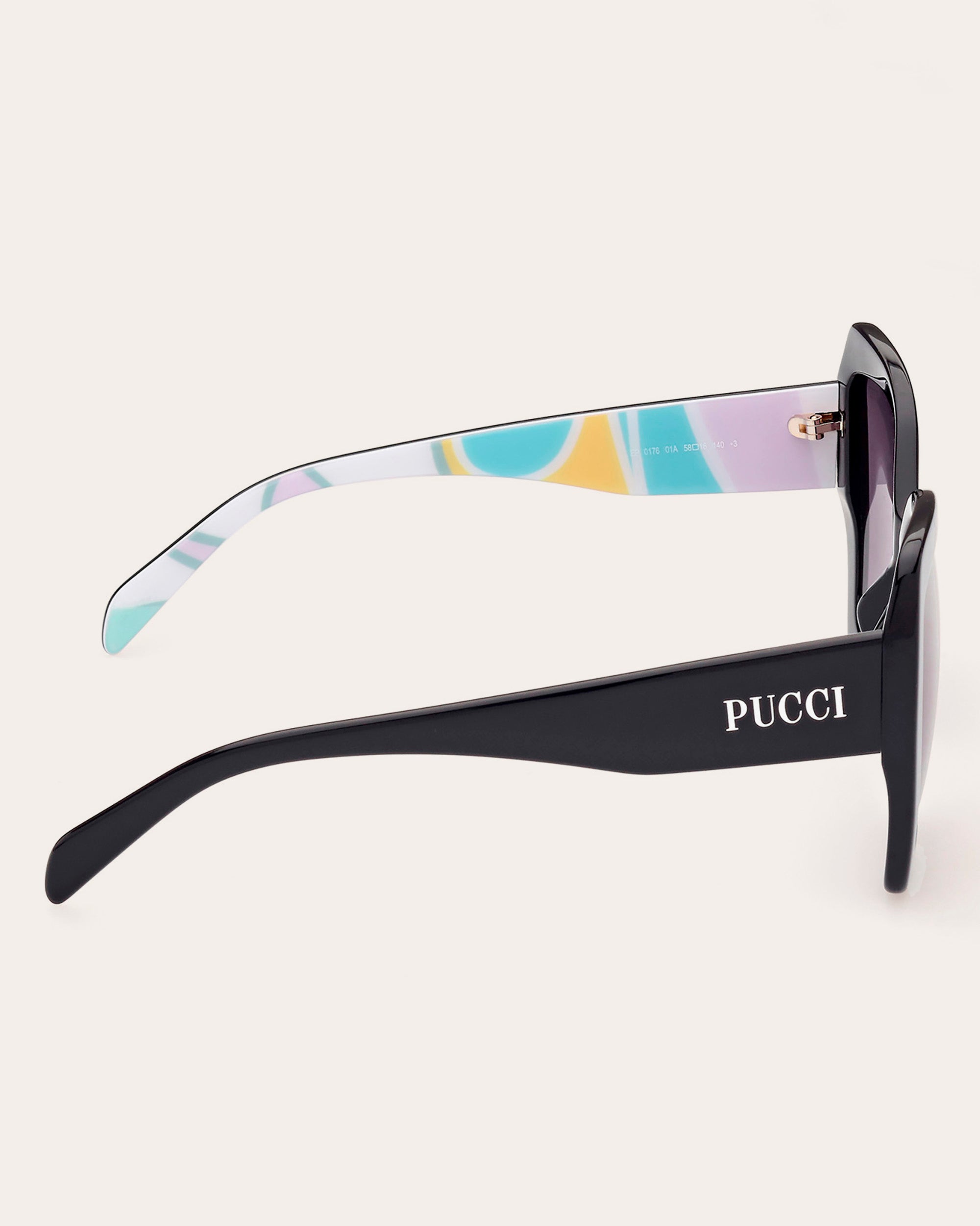 Emilio Pucci 58 mm Black Sunglasses