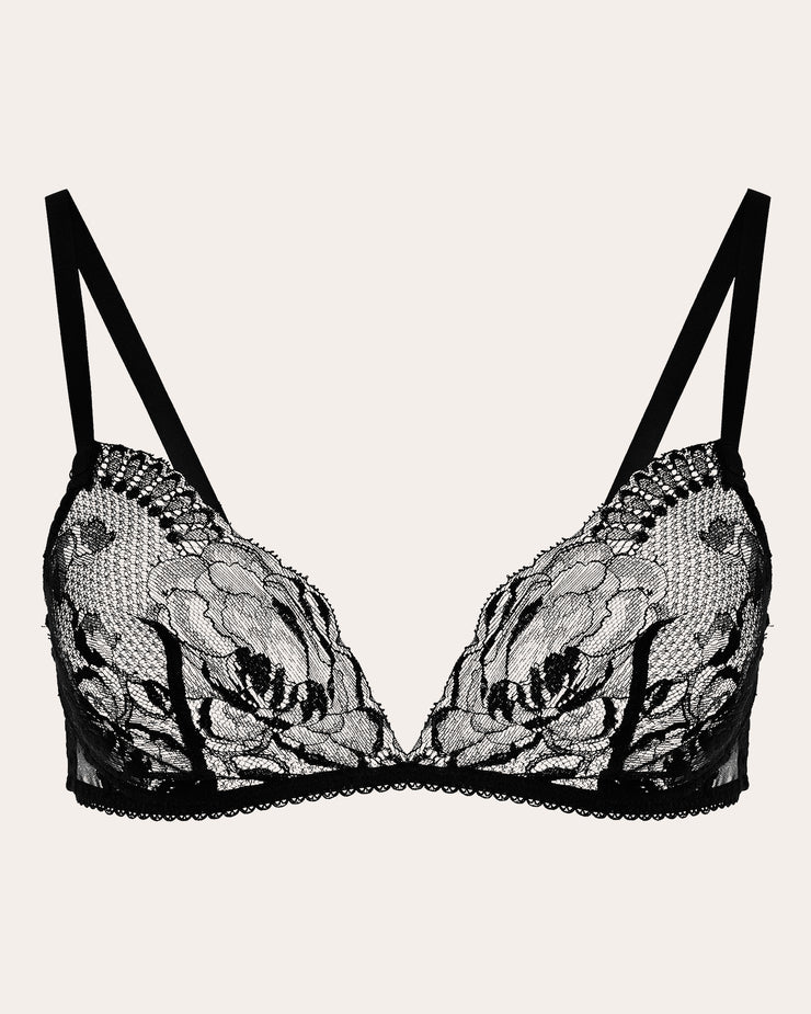 La Perla Black Brigitta Lace Non-Wire Bra | Olivela