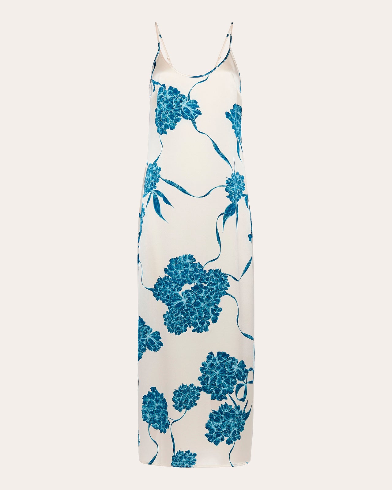 La Perla Floral Silk Long Slip Dress | Olivela