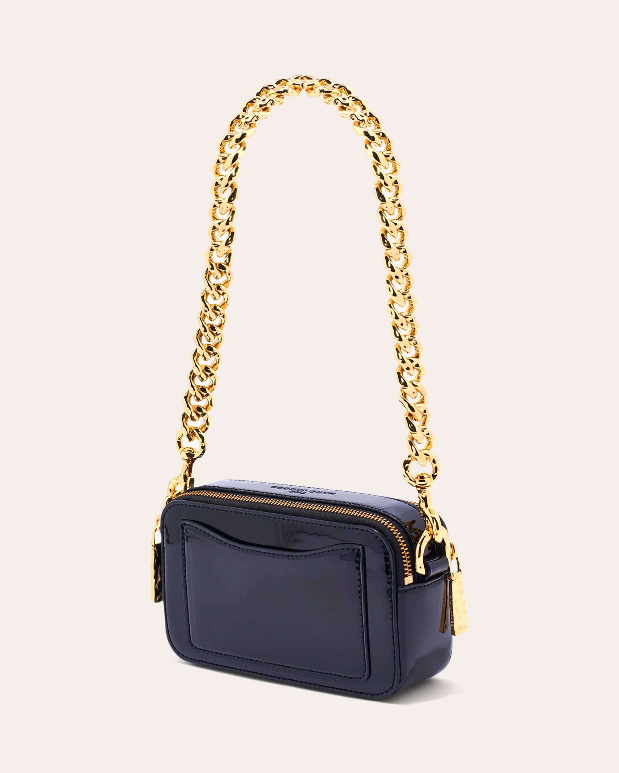 The Marc Jacobs The Snapshot black and orange shoulder bag