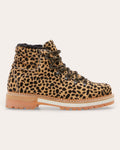 Women Leopard Print Marlena Shearling Boot Rubber