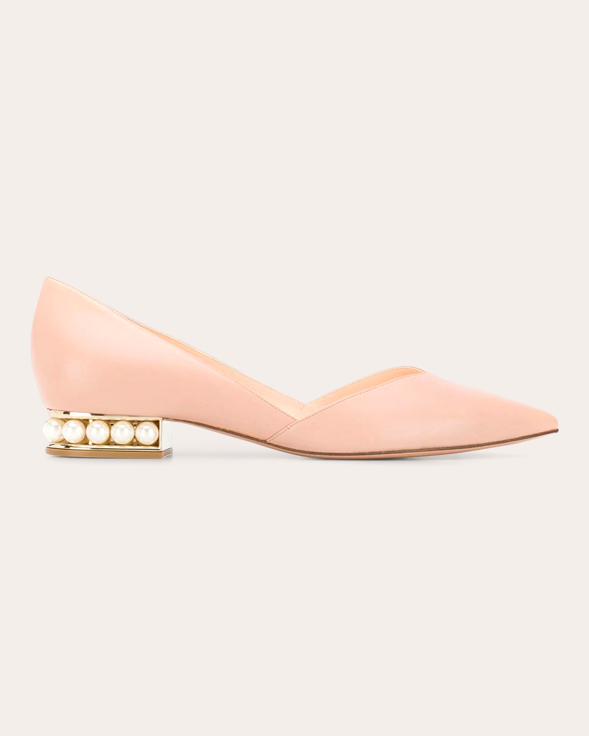 Nicholas Kirkwood Pink Casati D'Orsay Ballerina Flats – BlackSkinny