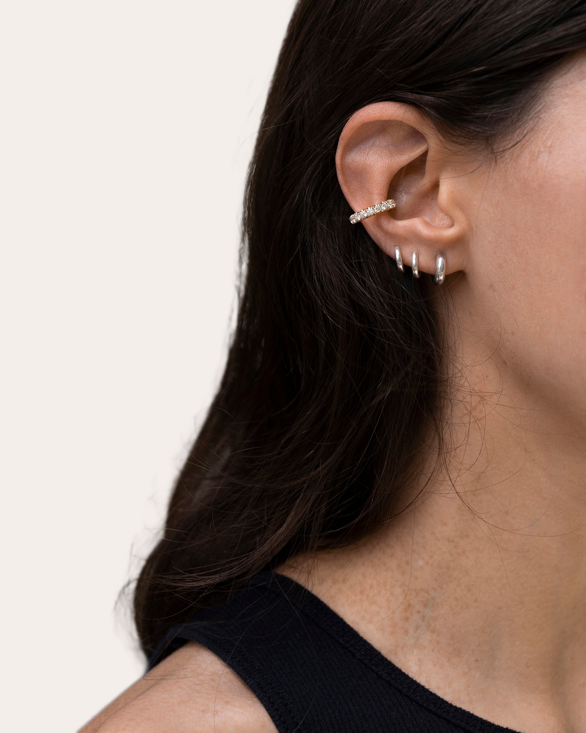 Diamond Ear Cuff - Zoe Lev Jewelry