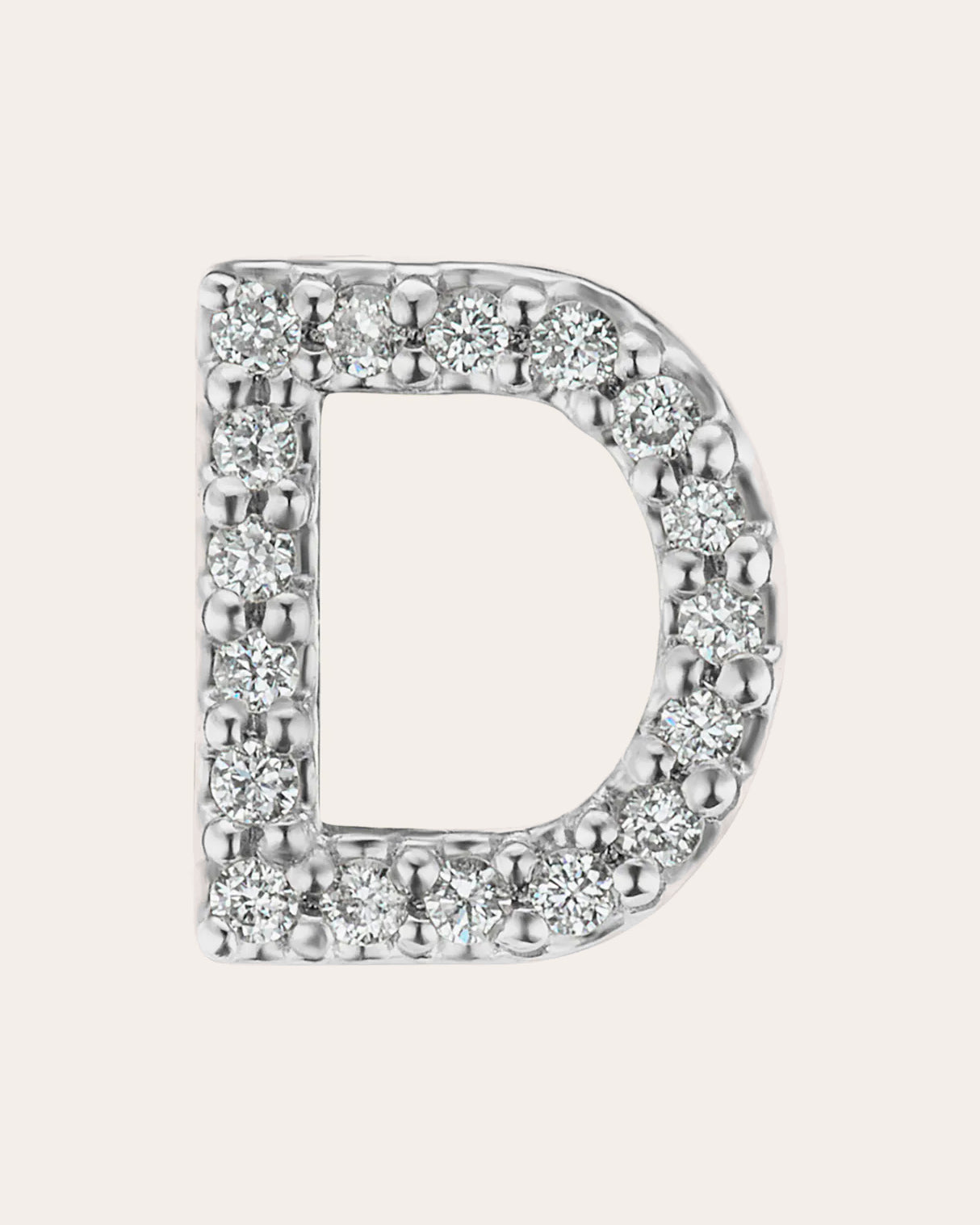 The Gild Single Diamond Initial Stud Earring | Olivela