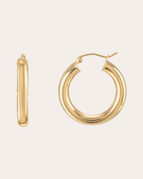 14k Gold Mini Bar Stud Earrings - Zoe Lev Jewelry