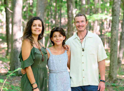 Amazonian SkinFood Founders Rose Correa, Shane Lindner and daughter Alanis