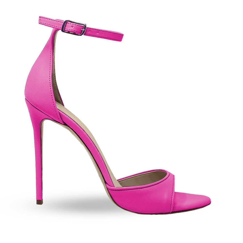 Sandals Rachael fuchsia leather Woman