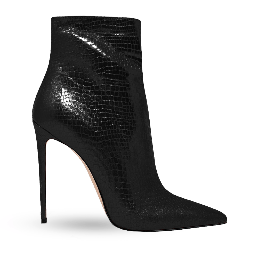 Ankle boots Mirelle black laminate Wo