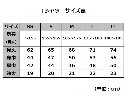 TシャツSIZE