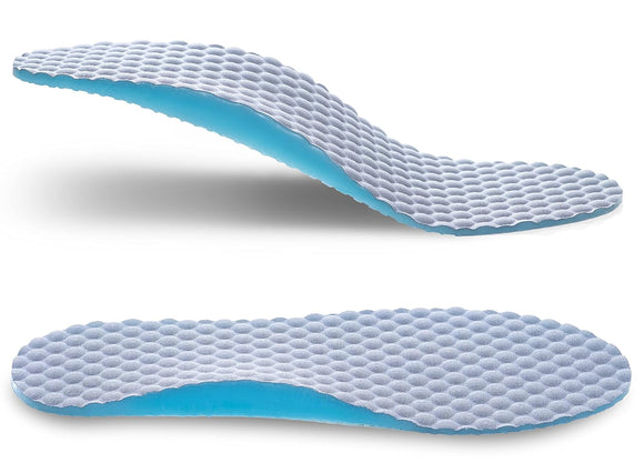 FOLAX Soft Gel Cushion Insoles Walk&Hiking (Large)-Shock-Absorbing Gel  Arch-Support Orthotics Inserts Air Memory Foam