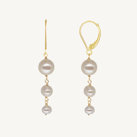 Camilla 14KT Gold Pearl Drop Earrings