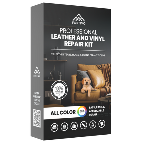 leather repair kit in white background
