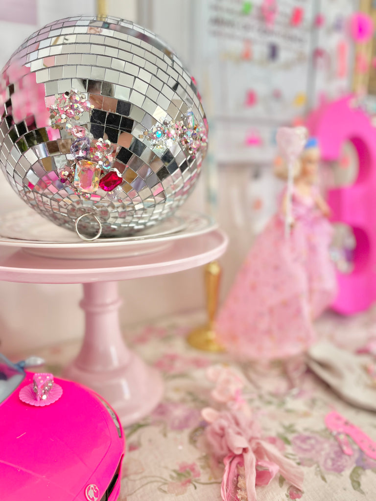 barbie disco ball decor 