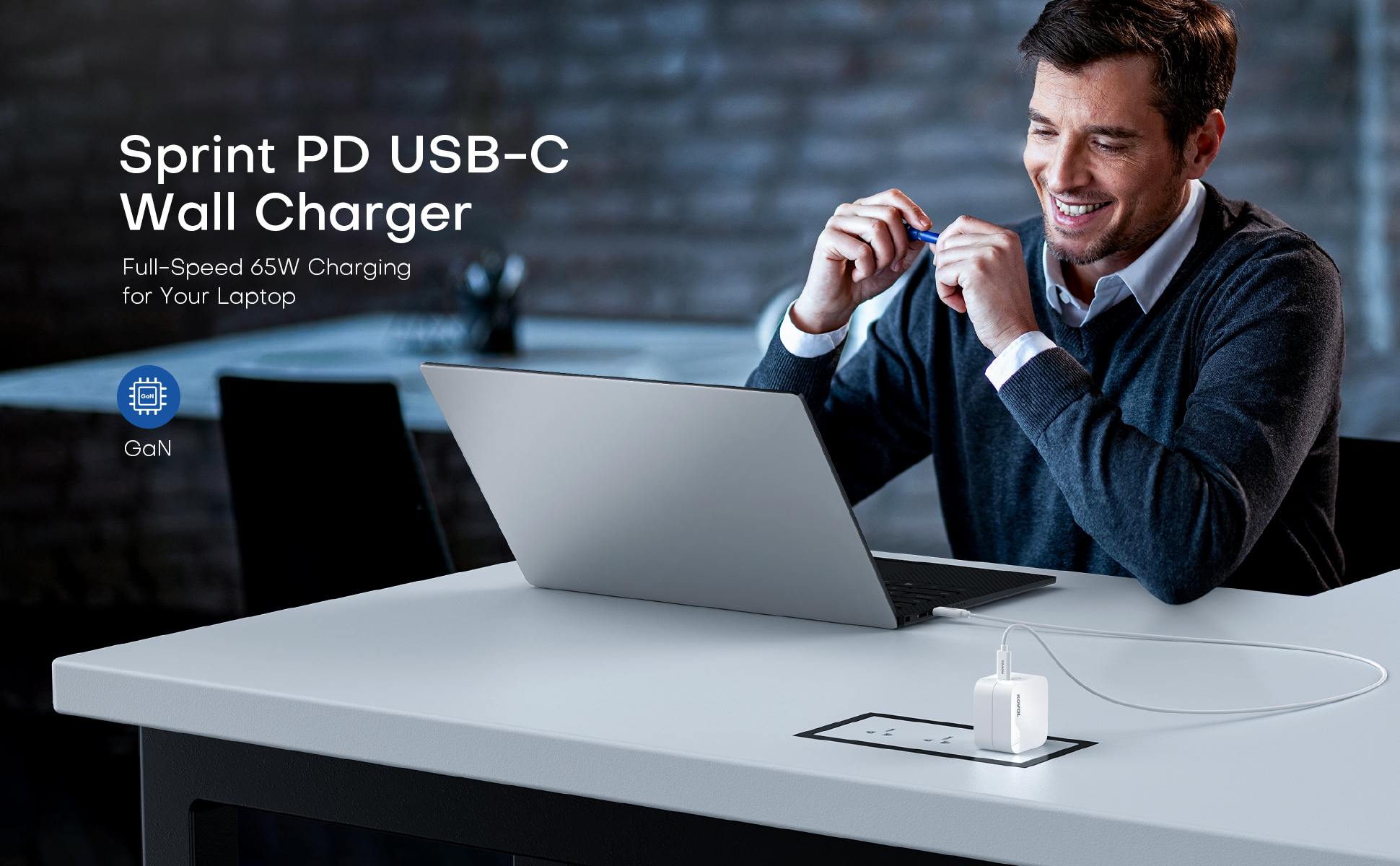 cargador usb todo en uno usb c 65w with pd fast charge pw5293bk