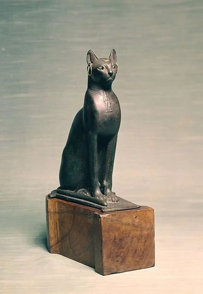 Egyptian cat statue