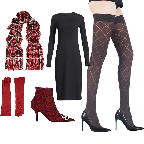 Argyle pattern hosiery