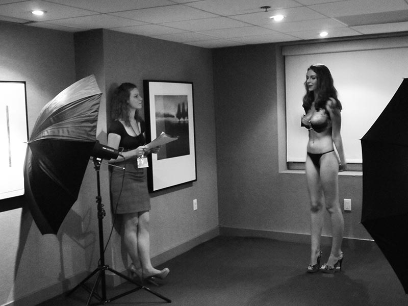 Hold up Lingerie brand audition (backstage photo)