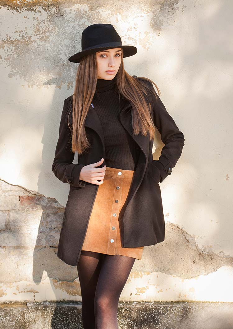 Coat and tights