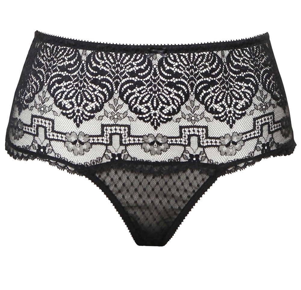 Amandine Lace Panty Black