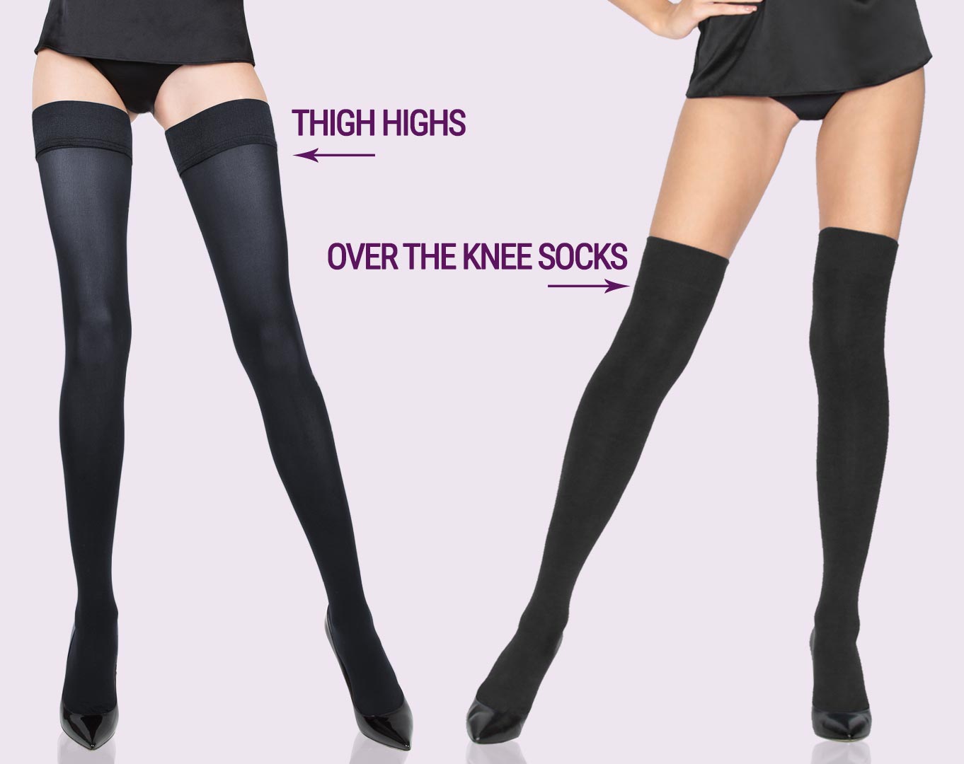 What S The Difference Between Knee Highs Otks And Thigh Highs Viennemilano