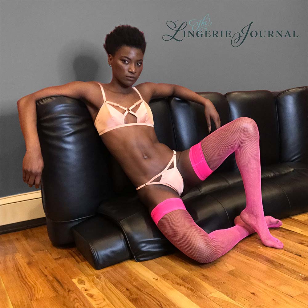 Hot pink stockings by VienneMilano