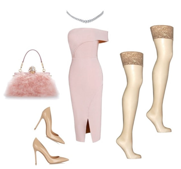 GRAZIANA thigh highs wedding guest outfit number 1