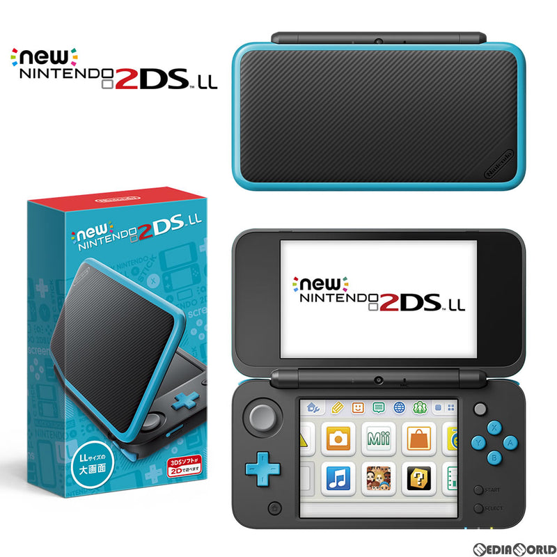 Newニンテンドー2DS LL ブラック×ターコイズ JAN-S-BAAA 新しい