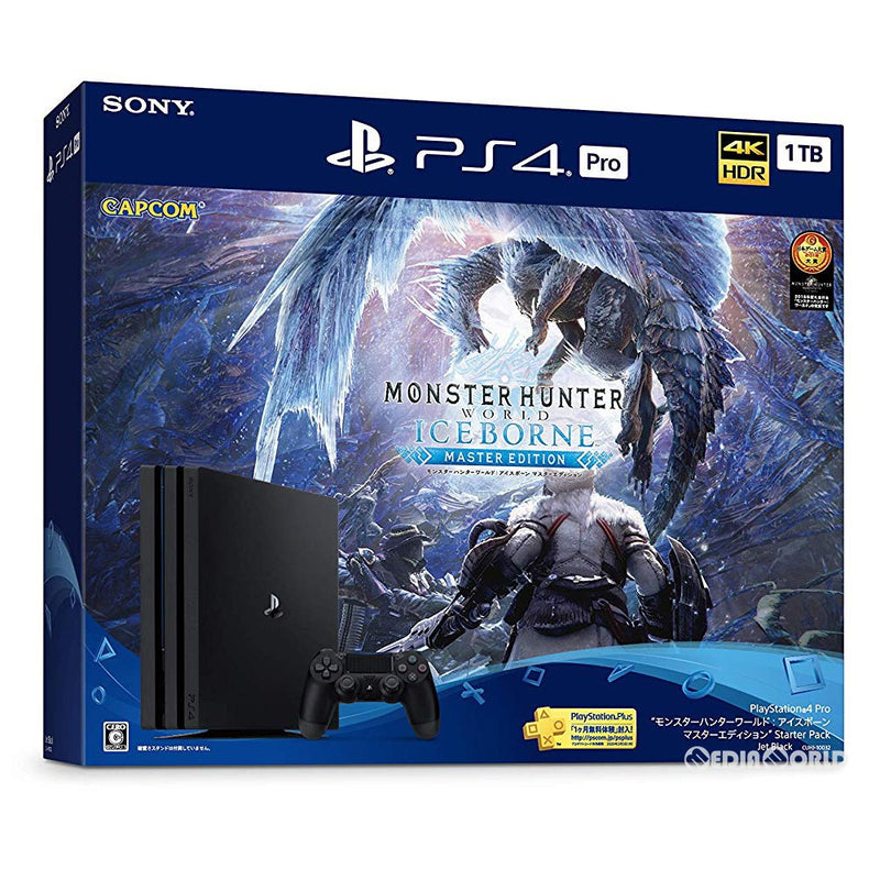 【新品即納】[PS4](本体)プレイステーション4 プロ PlayStation4 Pro モンスターハンターワールド:アイスボーン  マスターエディション Starter Pack 1TB(CUHJ-10032)(20190906)