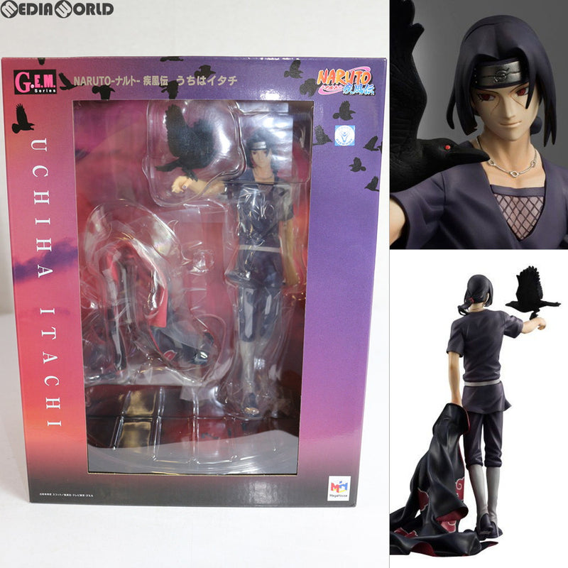 【中古即納】[FIG]G.E.M.シリーズ うちはイタチ NARUTO-ナルト- 疾風伝 1/8 完成品 フィギュア  メガトレショップ&プレミアムバンダイ限定 メガハウス(20150930)