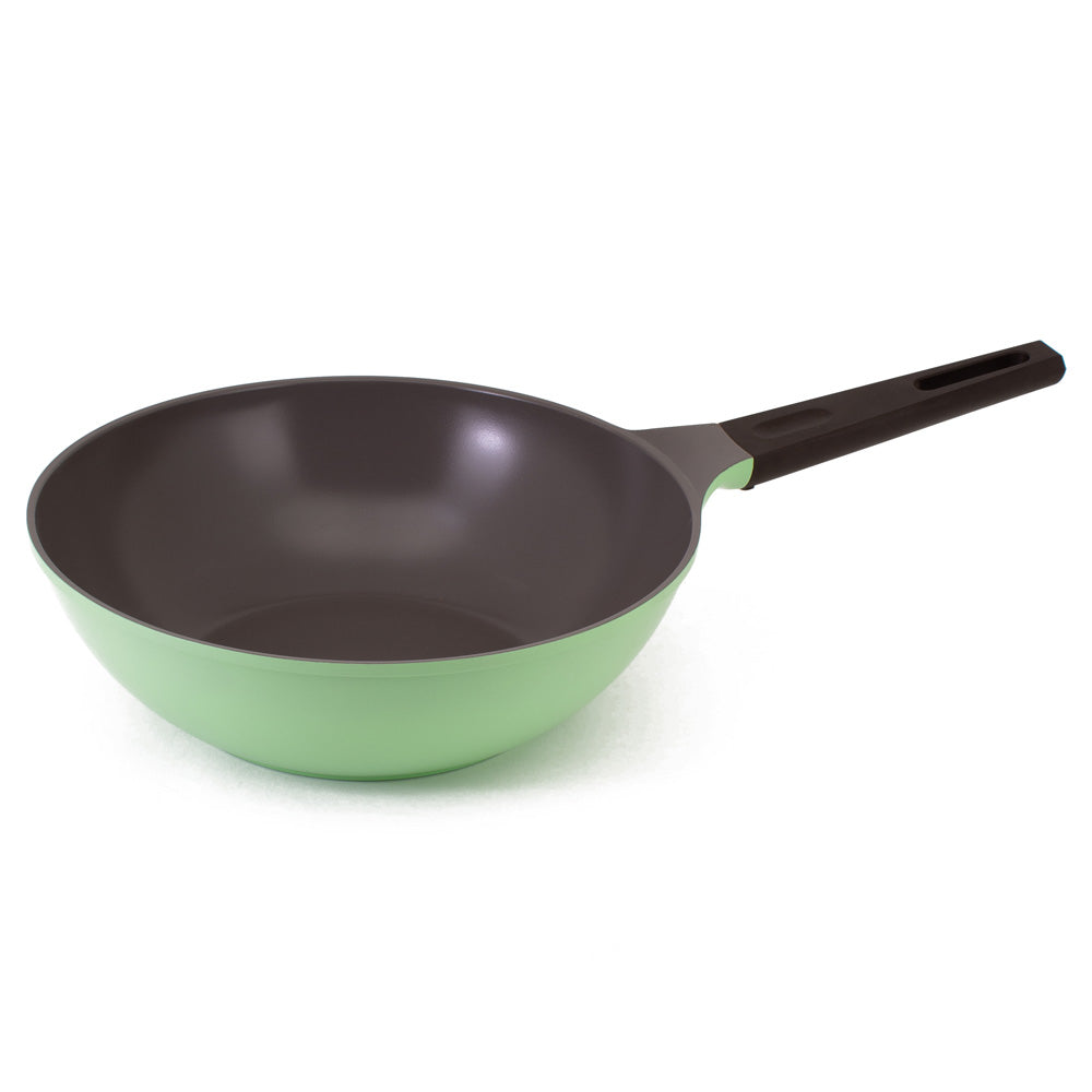 Image of Neoflam Nature+ 30cm Wok Pan Induction Apple Green