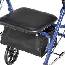 Load image into Gallery viewer, Drive Medical 10257BL-1 4-Wheel Rollator Walker With Seat &amp; Removable Back Support, Blue
