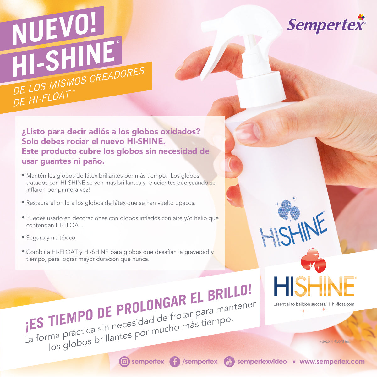 Como aplicar correctamente el brillo para globos balloonshine 