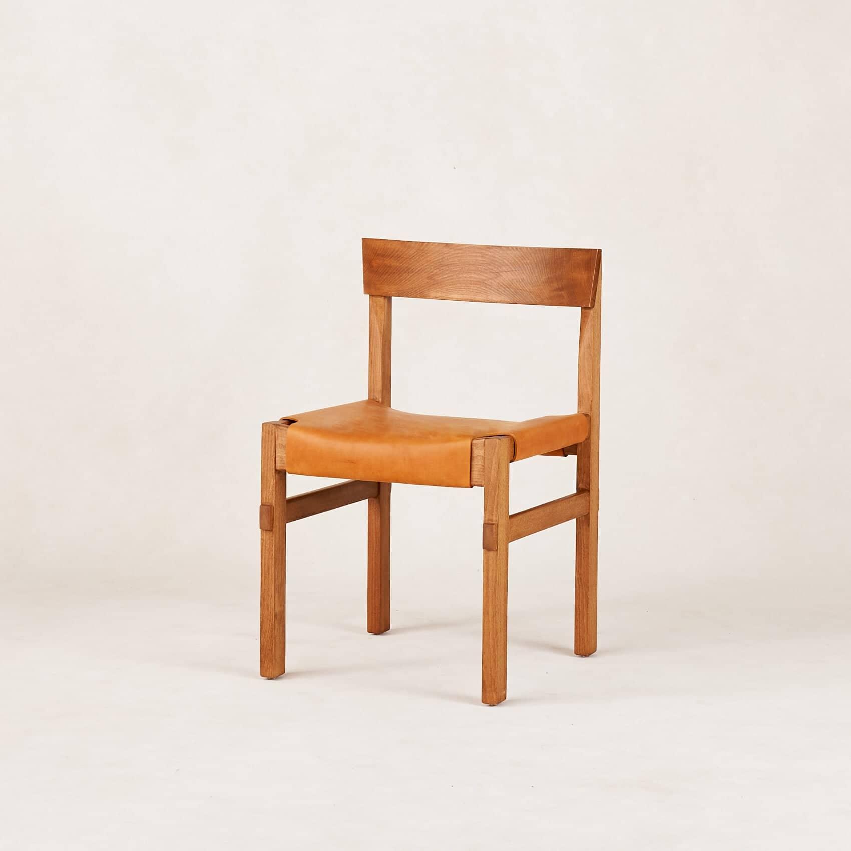 Shinto Dining Chair - Persimmon On Brown