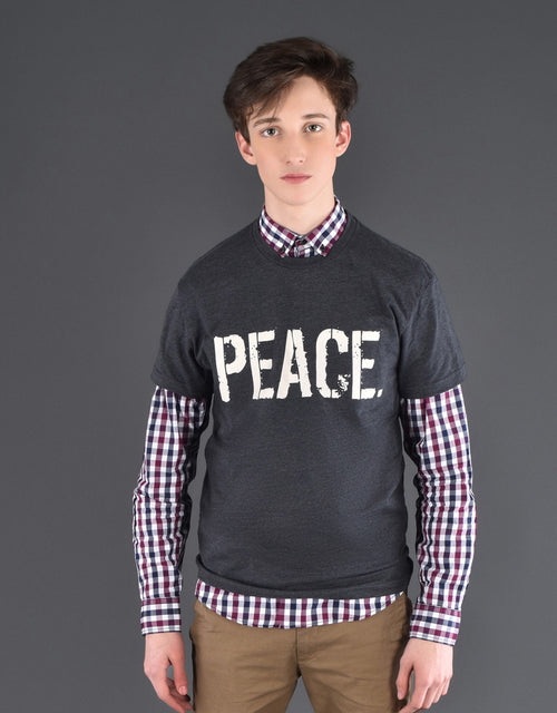 Unisex PEACE. T-Shirts (GREY)