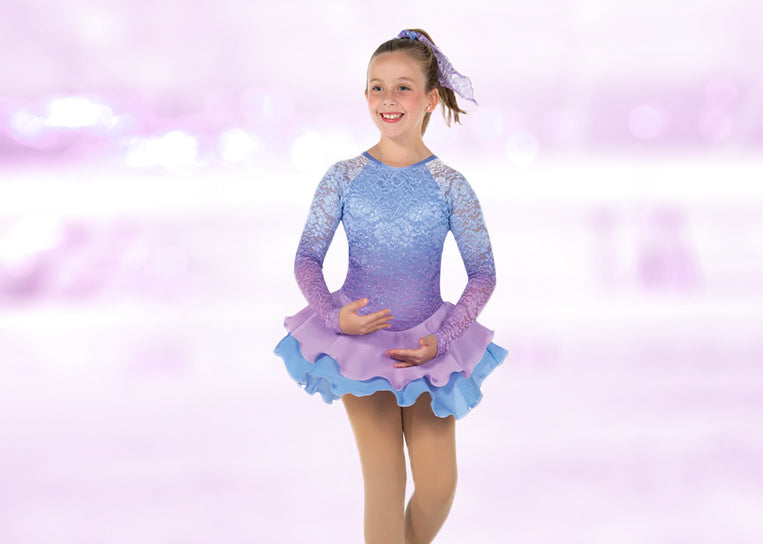 Jerry's Figure Skating Dress „Spray Of Ice“, royal blue