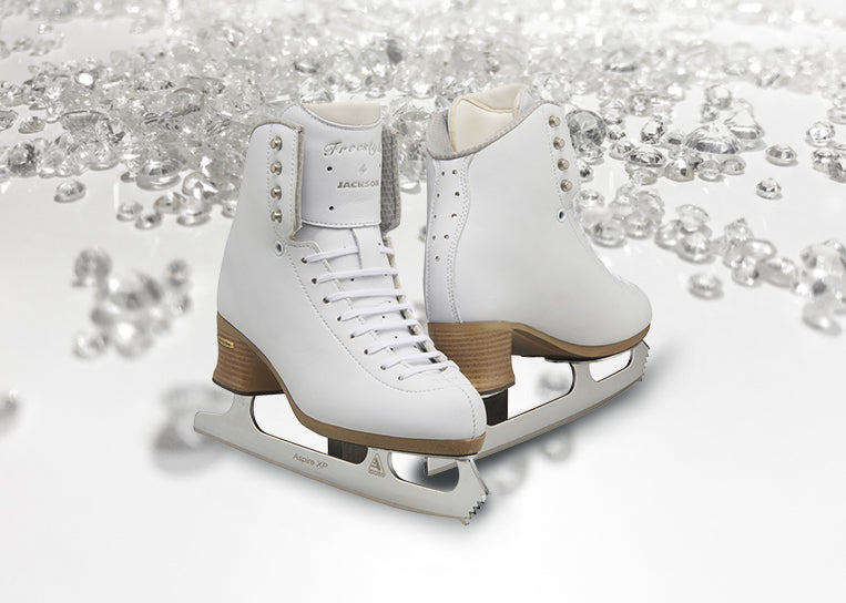 Jackson Ultima Excel White Figure Ice Skates for Women and Girls -  Improved, JUST LAUNCHED 2019 : : Sports & Outdoors