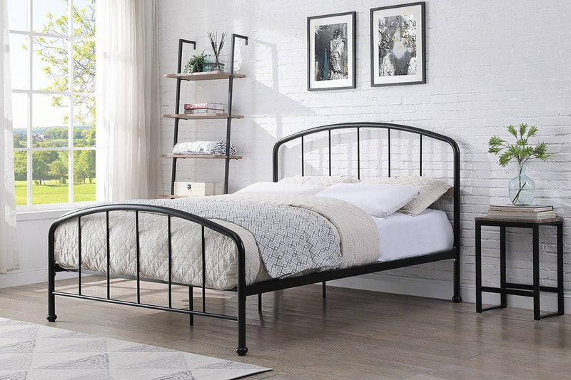 Belmont Black Metal Bed Frame Double 4ft6